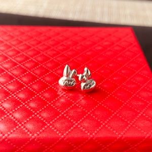 brand new 925 sliver bunny earring